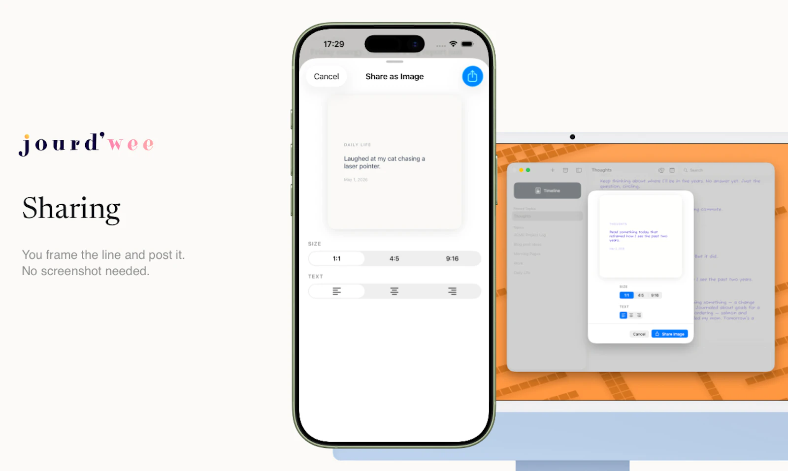 Jourdwee — A timeline journal screenshot 5