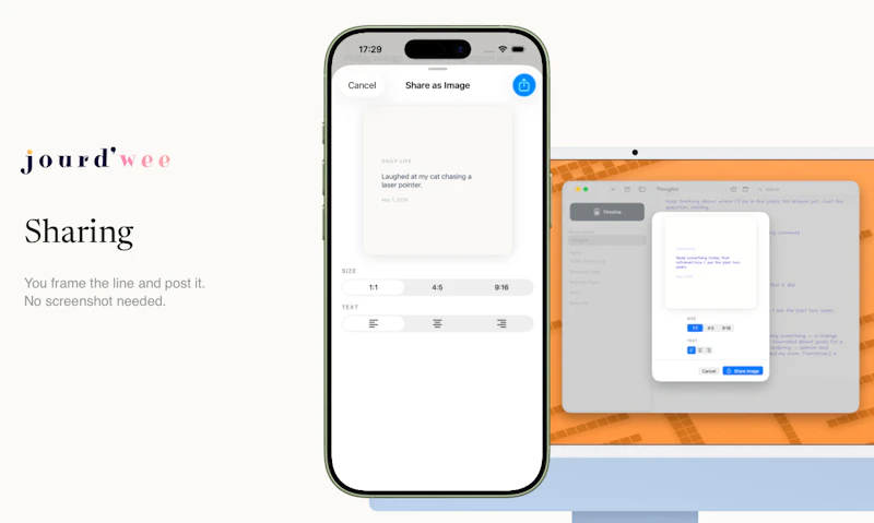 Jourdwee — A timeline journal screenshot 5