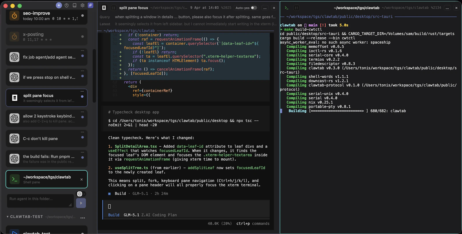 ClawTab screenshot 3