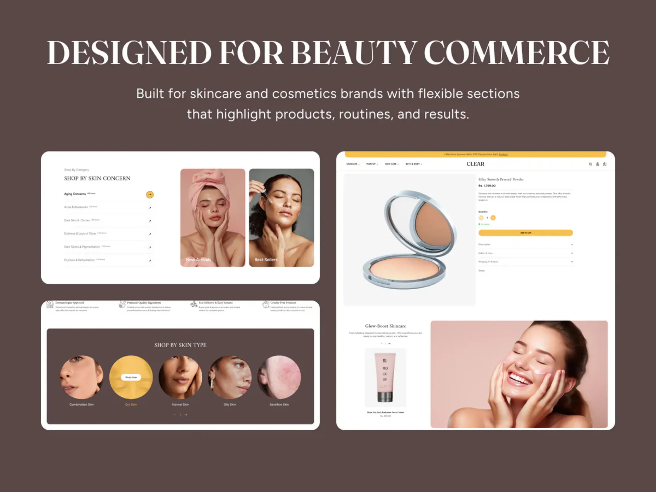 Clear Cosmetic Shopify Theme gallery image