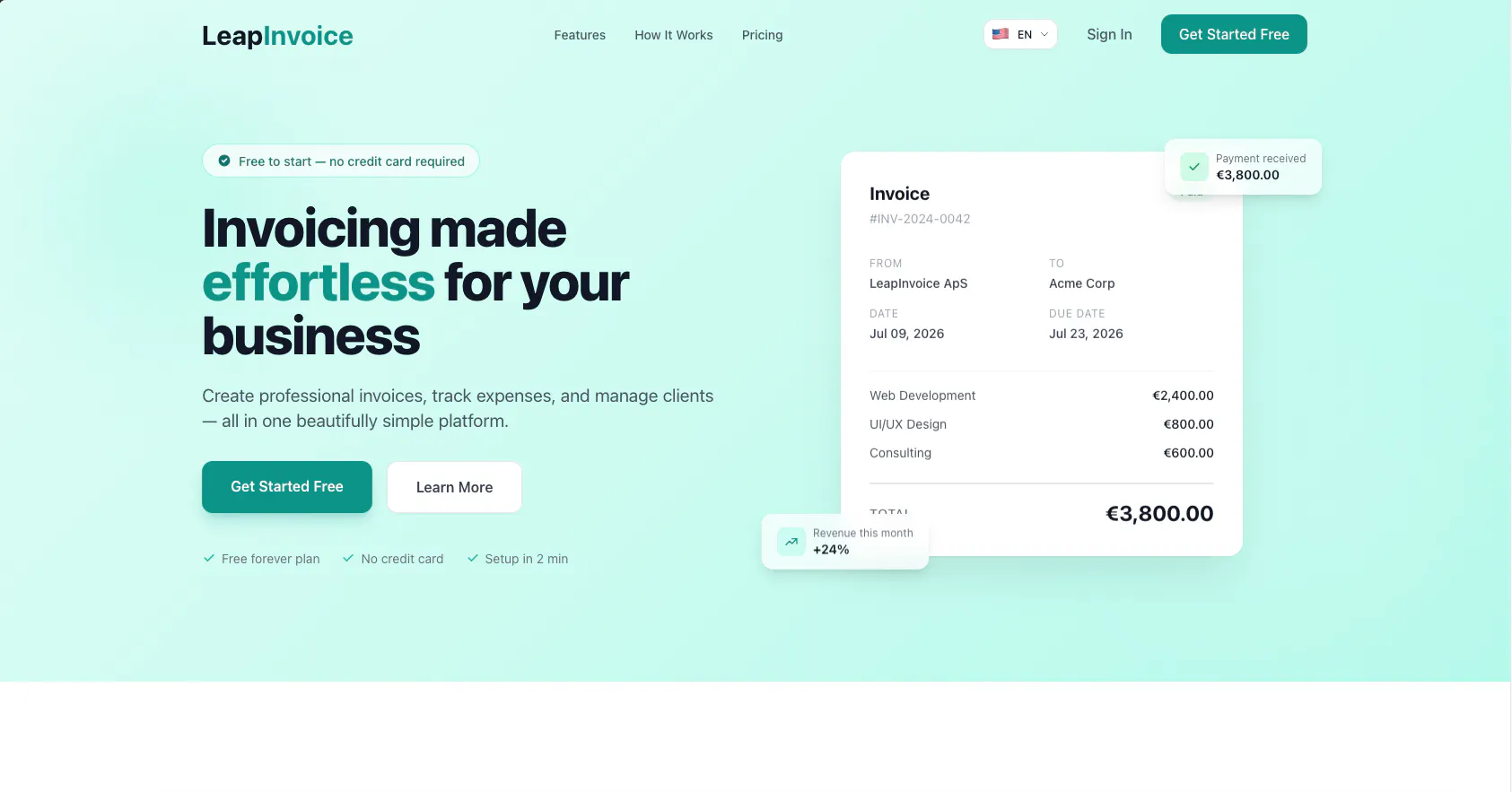 LeapInvoice — Invoicing as it should be gallery image