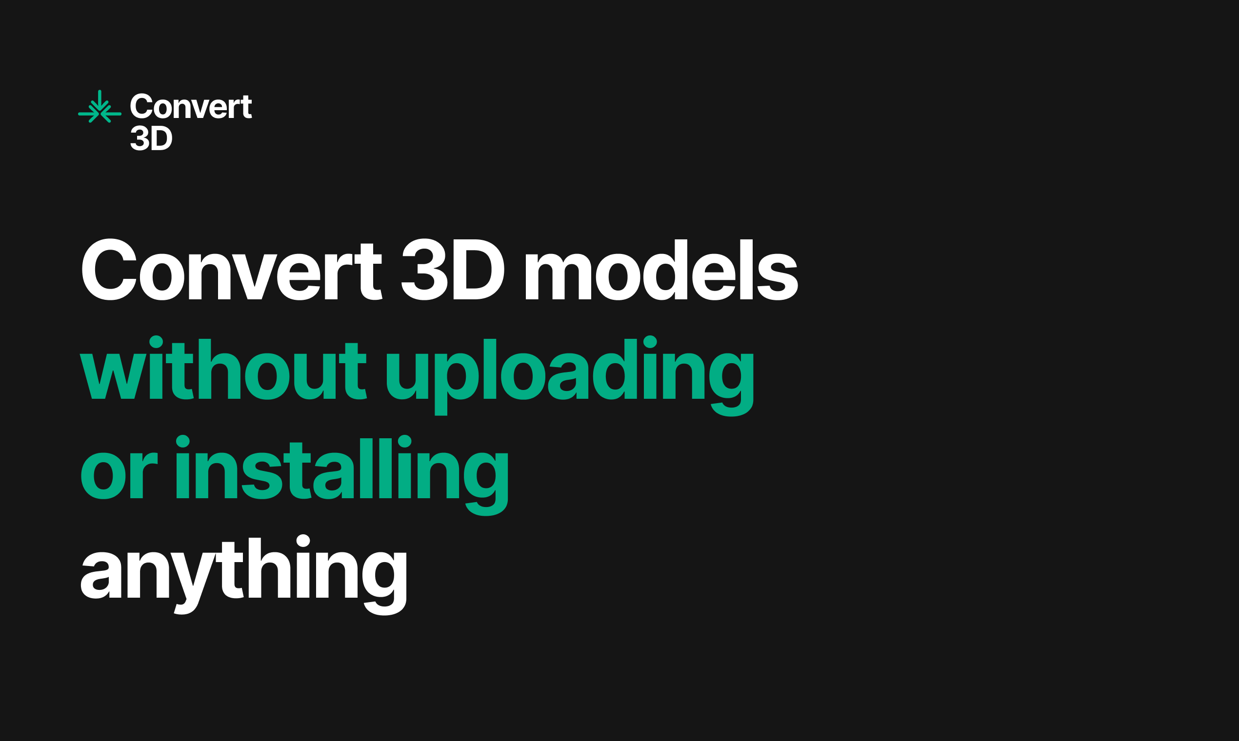 แปลง 3D - ส่วนตัว 100% + ไม่มีโฆษณา + ไม่อัปโหลด + แพลตฟอร์มทั้งหมด media 2