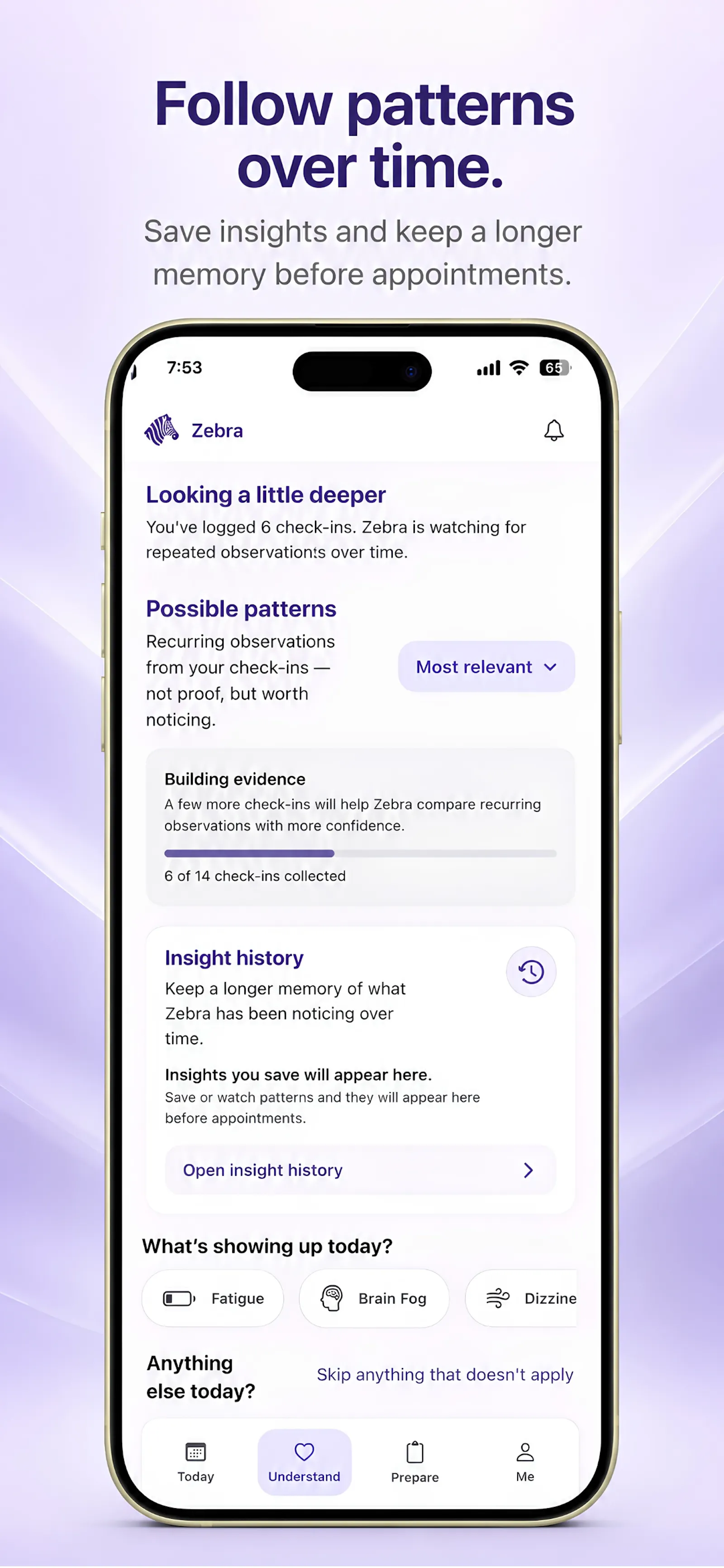 Zebra — Symptom tracker for POTS, EDS screenshot 6