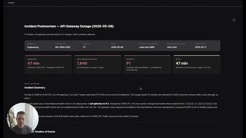 Curata screenshot 1 (video preview)
