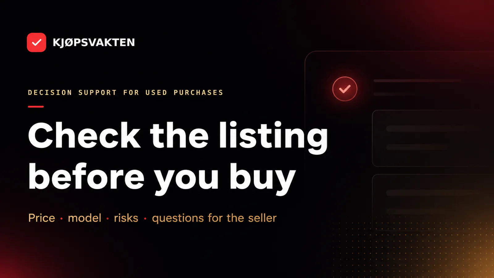 Check used listings before you buy screenshot 1