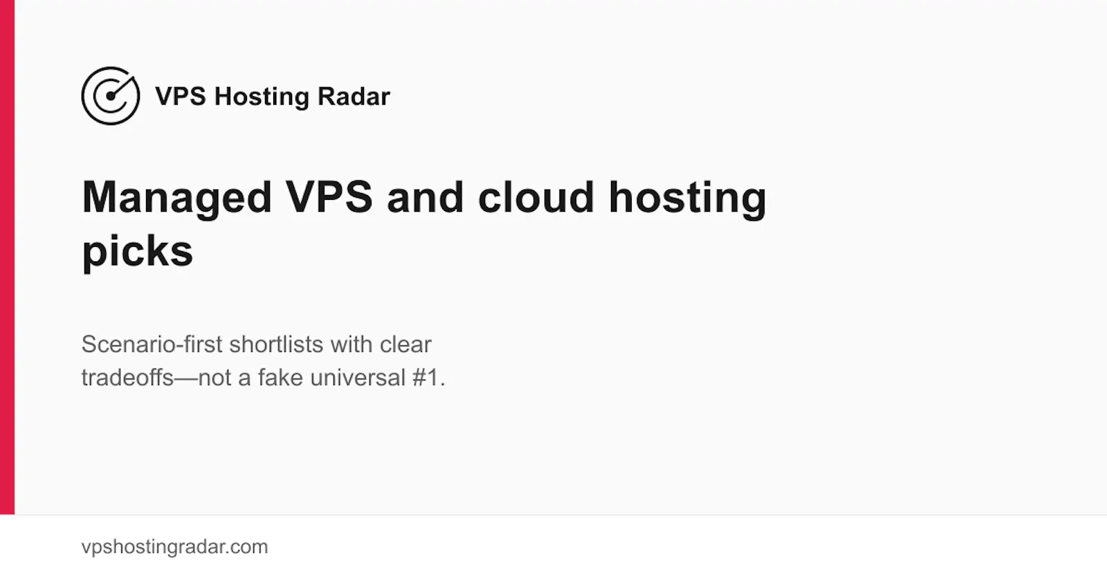 VPS Hosting Radar screenshot 1