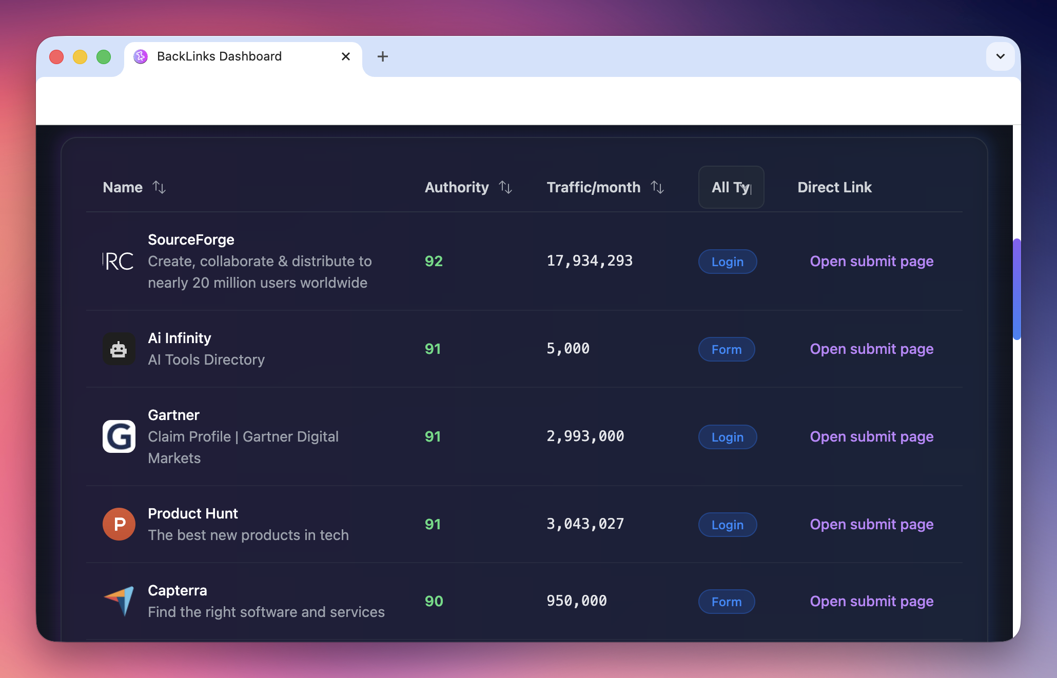 BackLinks gallery image