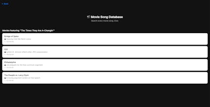 Movie Song Database gallery image