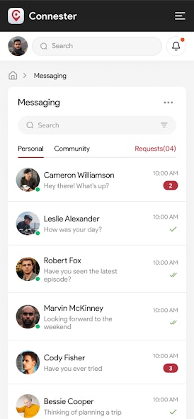 Connester - Main product screenshot demonstrating key features and user interface