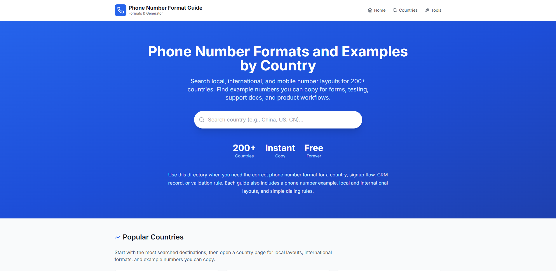 Phone Number Format Guide gallery image
