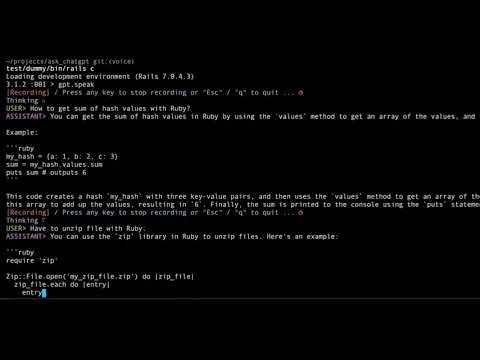 RailsJazz's Ask ChatGPT on Rails gallery image