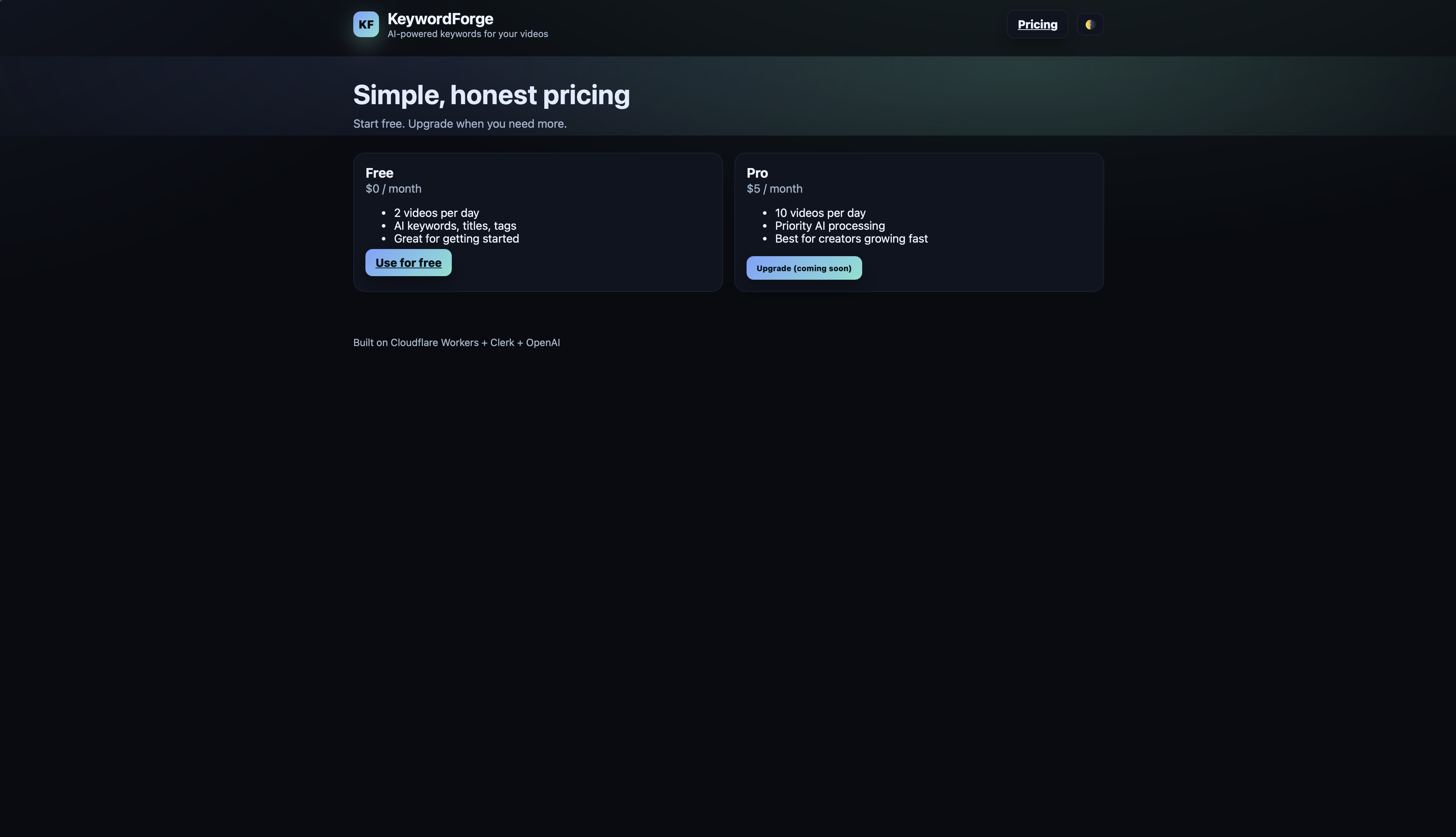 Keyword Forge gallery image