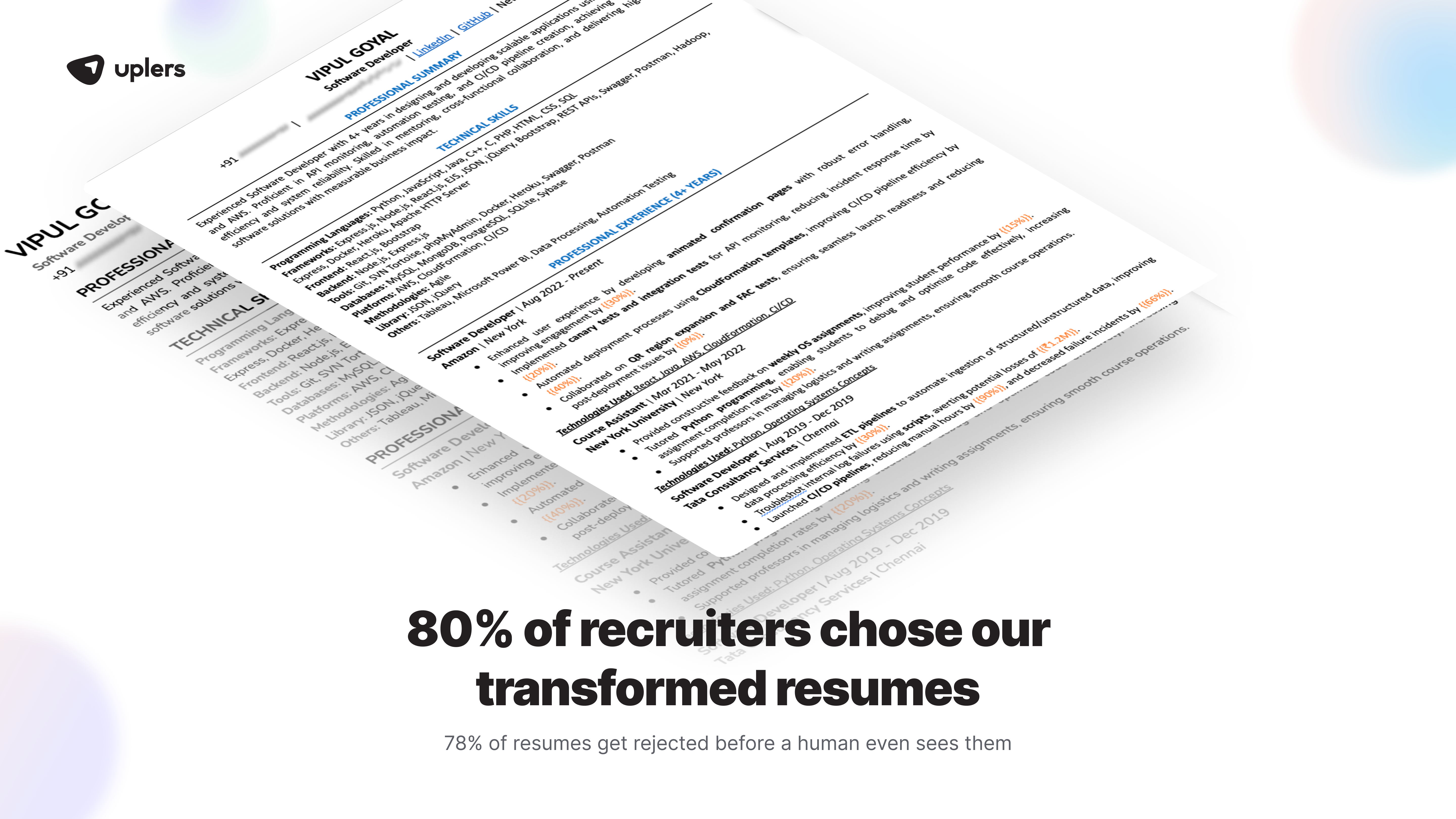 Uplers Resume Builder