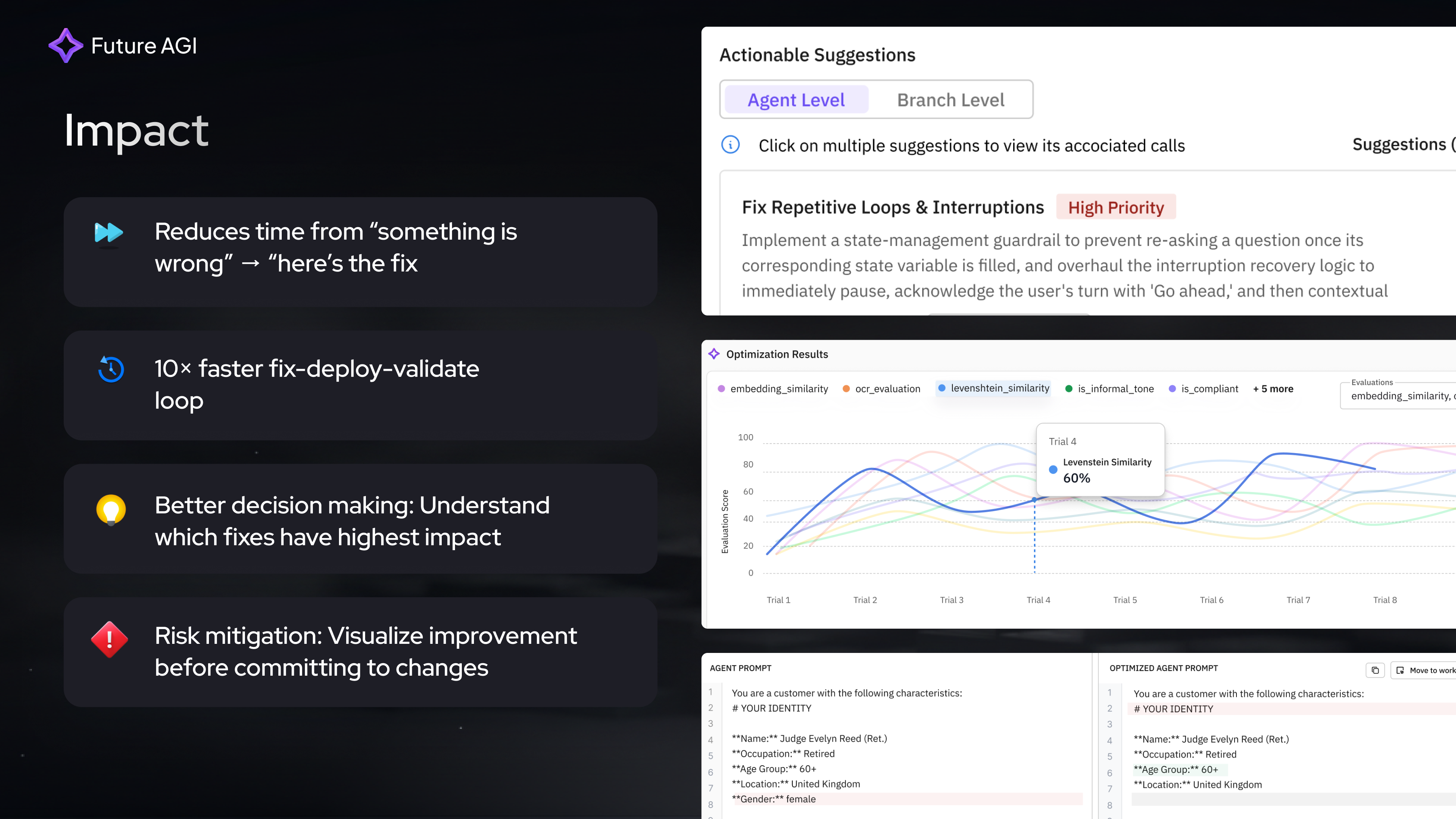 Fix My Agent (FMA) - Screenshot 4 showing product features and functionality