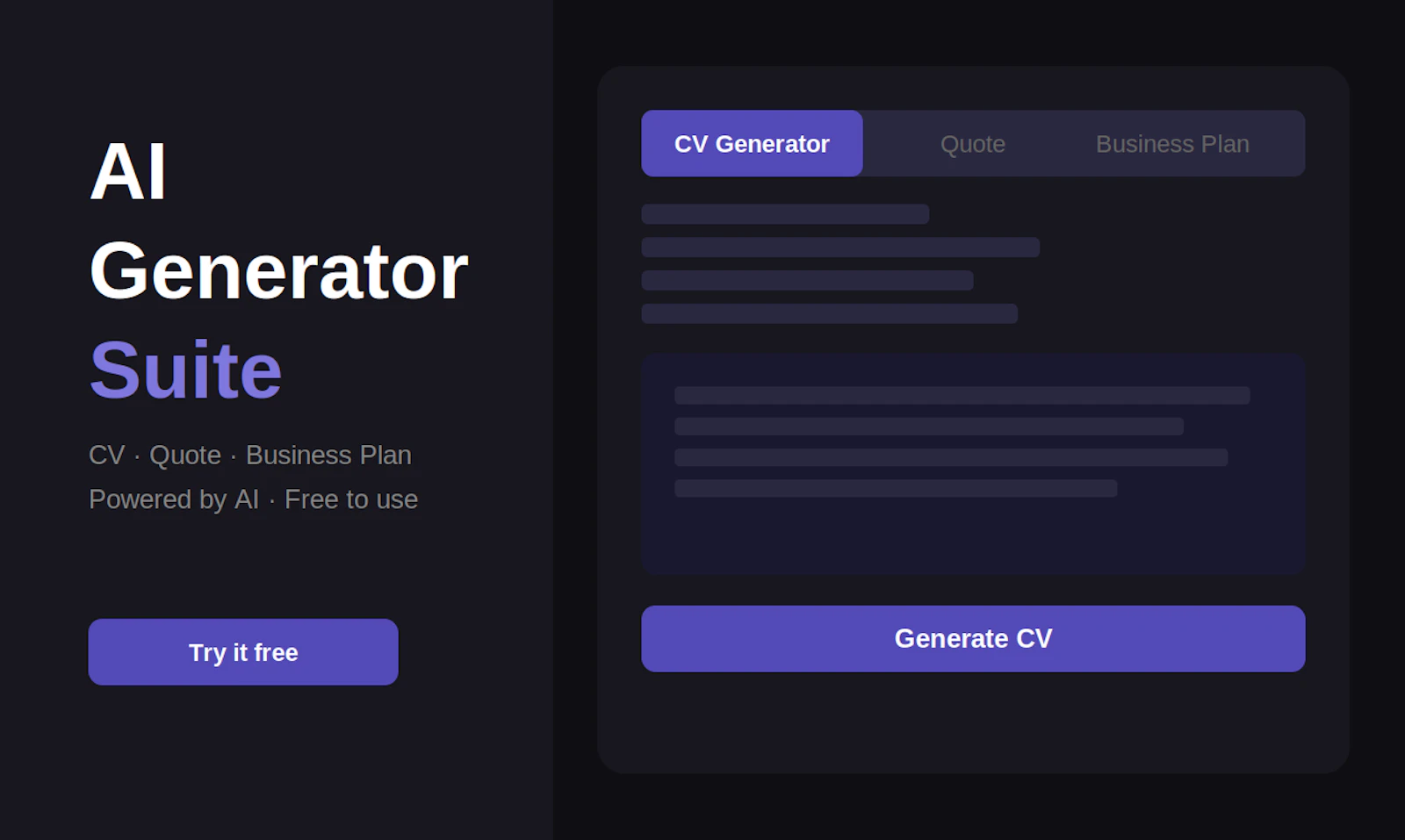 AI Generator Suite screenshot 2