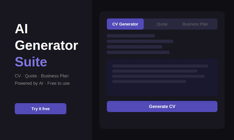 AI Generator Suite screenshot 2