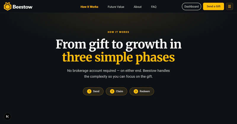 Beestow — Gift Stocks Instantly  screenshot 6