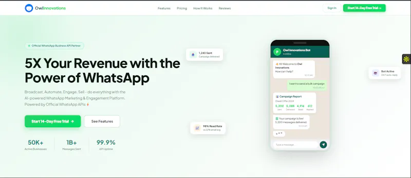 Owl Innovations WhatsApp API screenshot 1