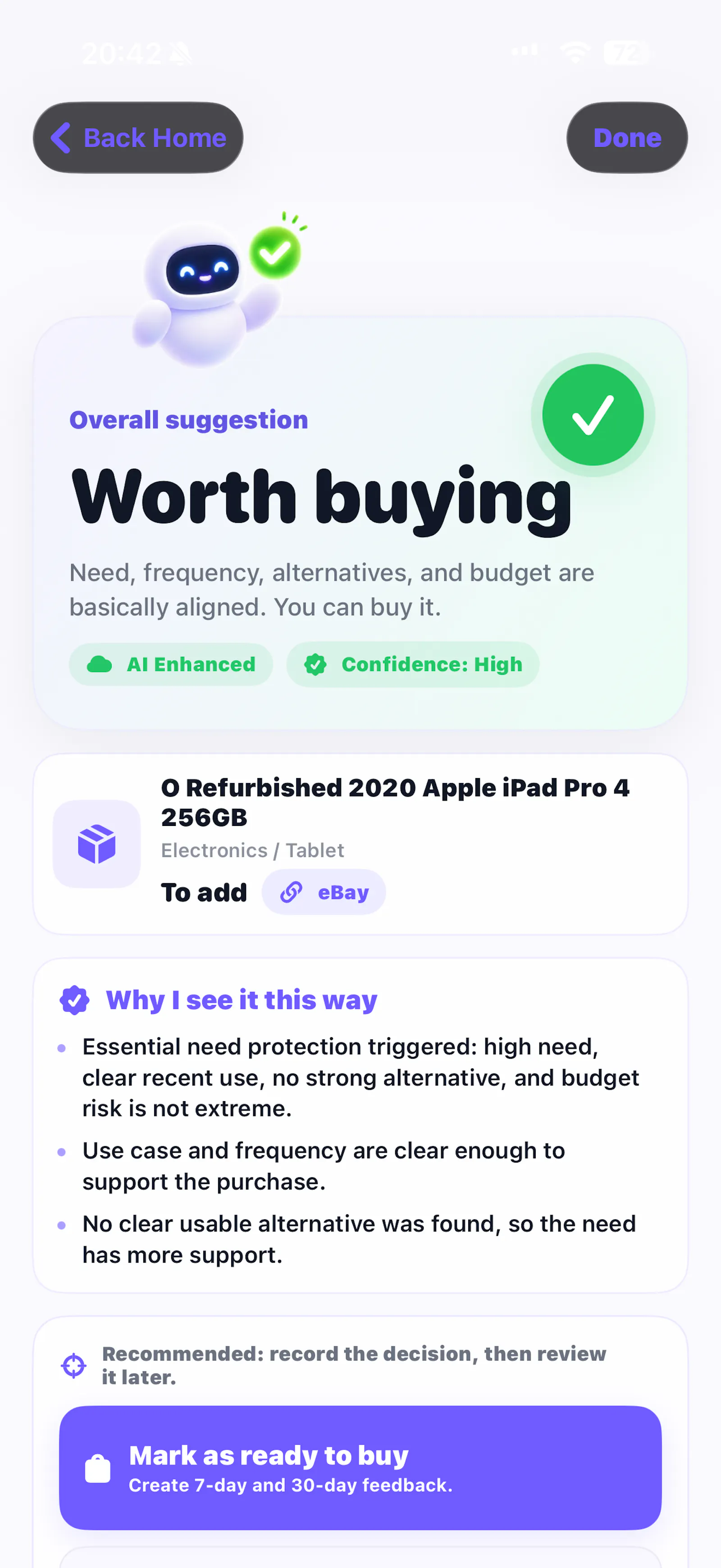 Buy or Wait screenshot 5