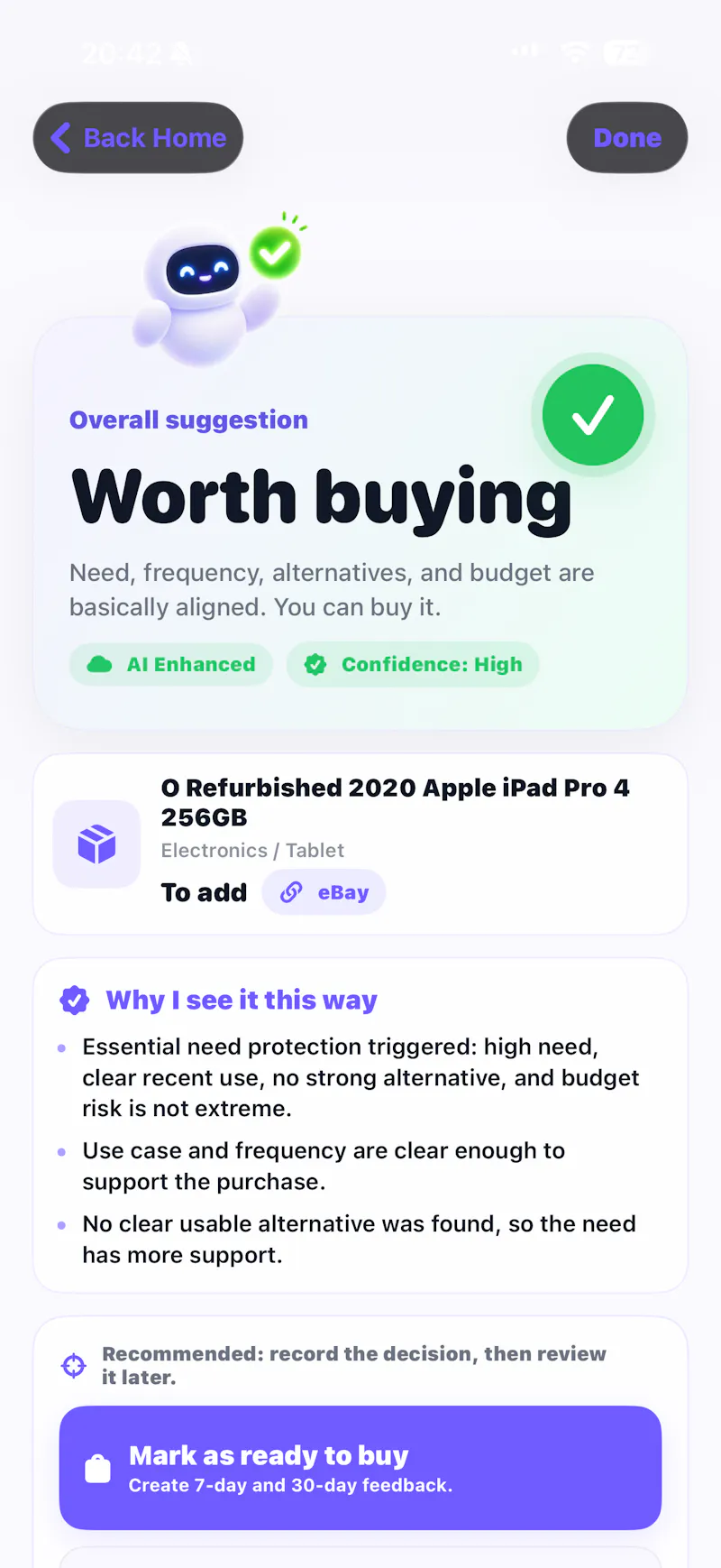 Buy or Wait screenshot 5