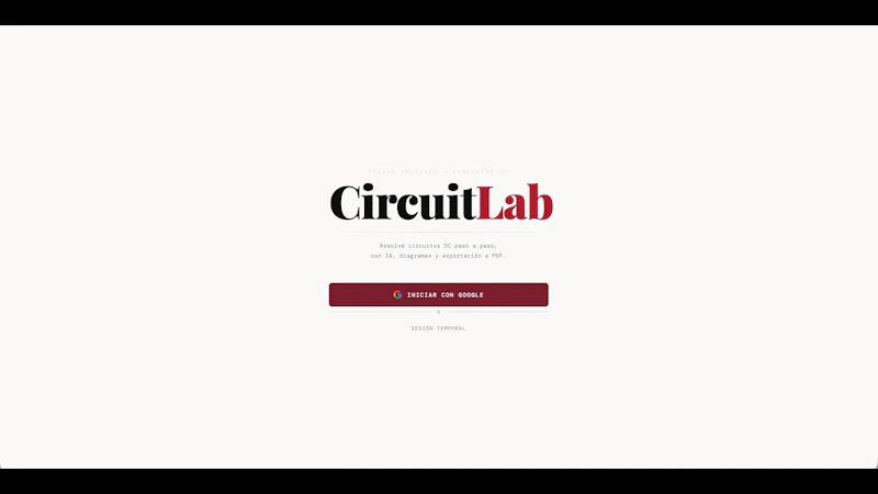 CircuitLab screenshot 1 (video preview)