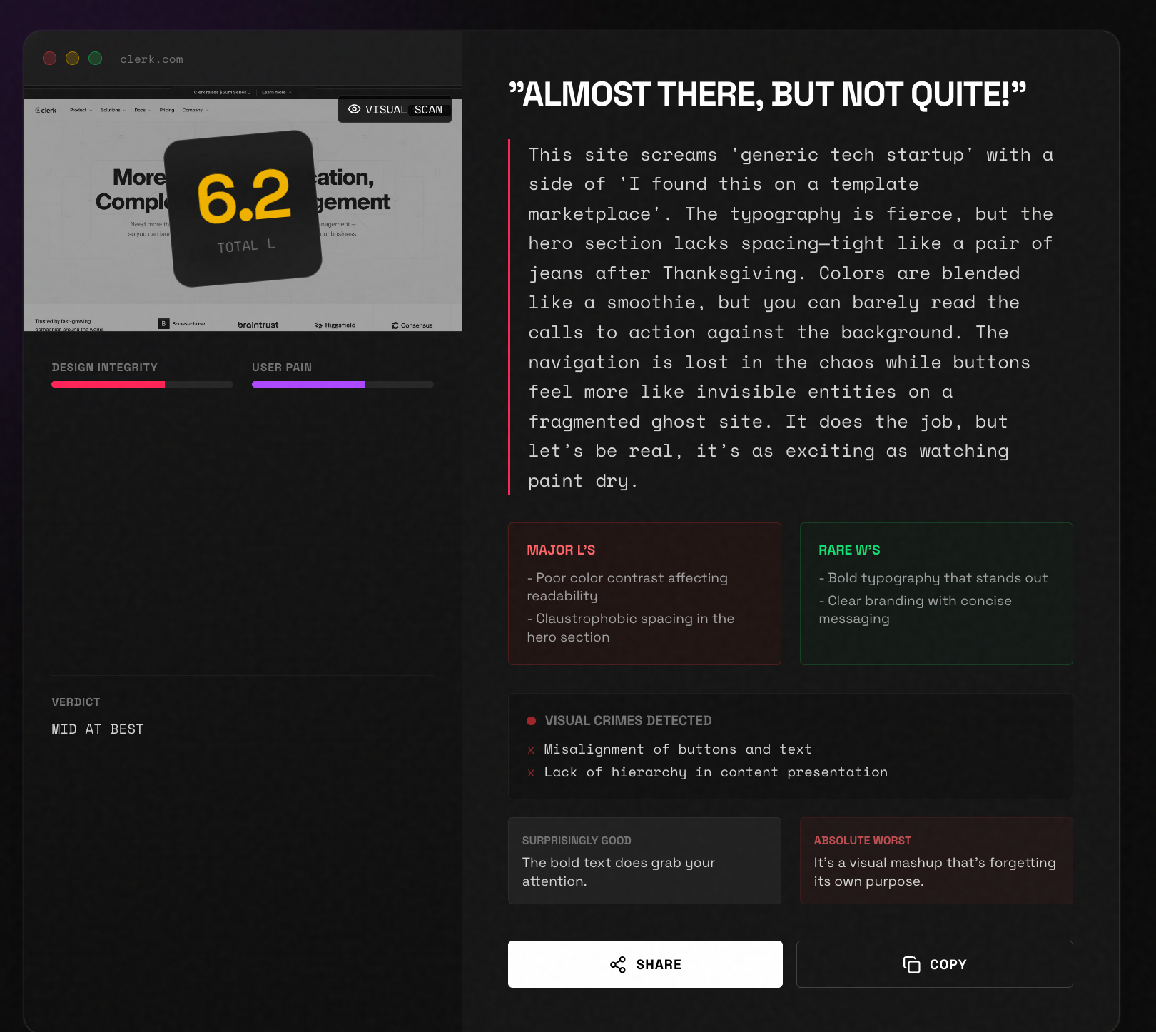 Roast My UI gallery image