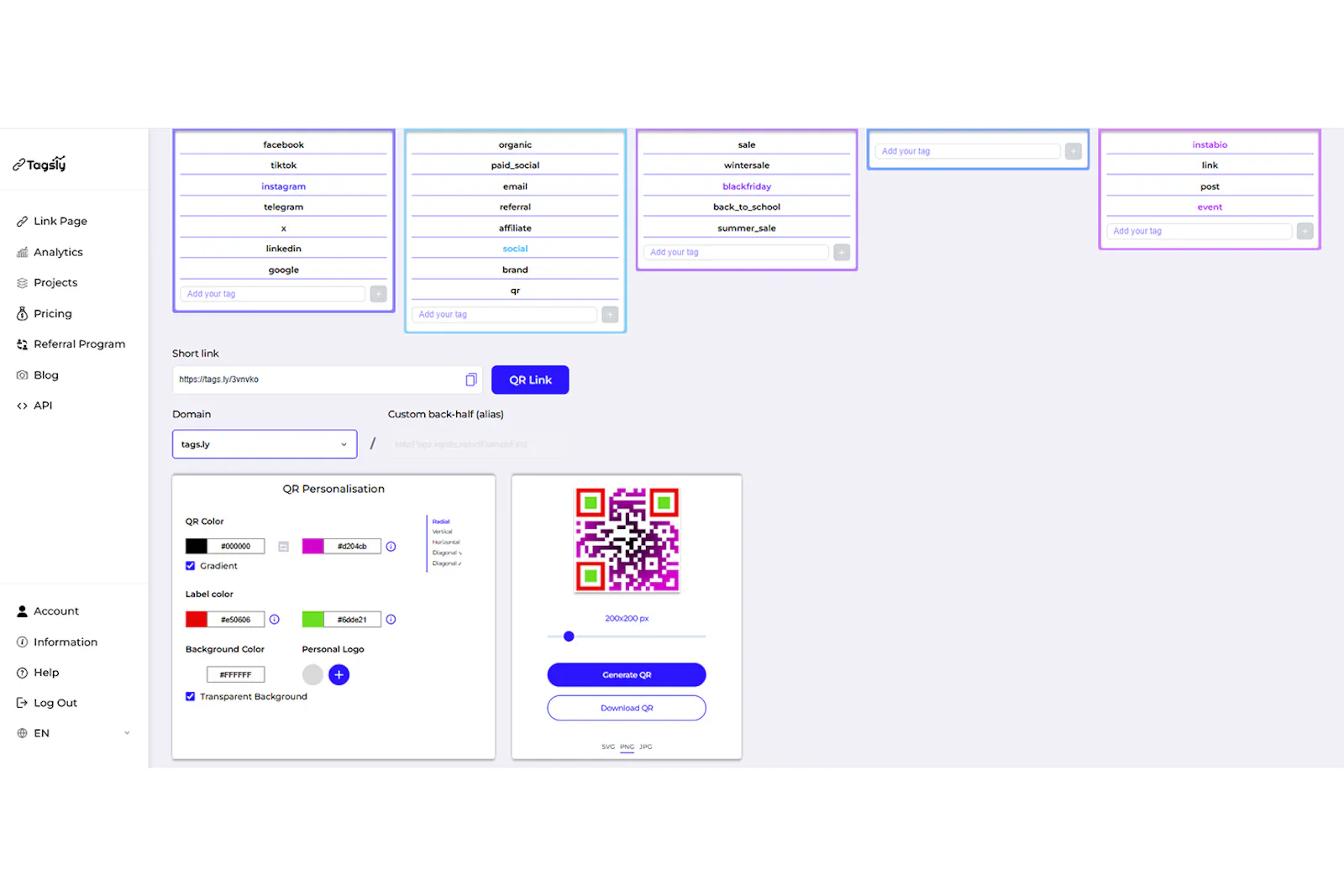 Tagsly screenshot 2