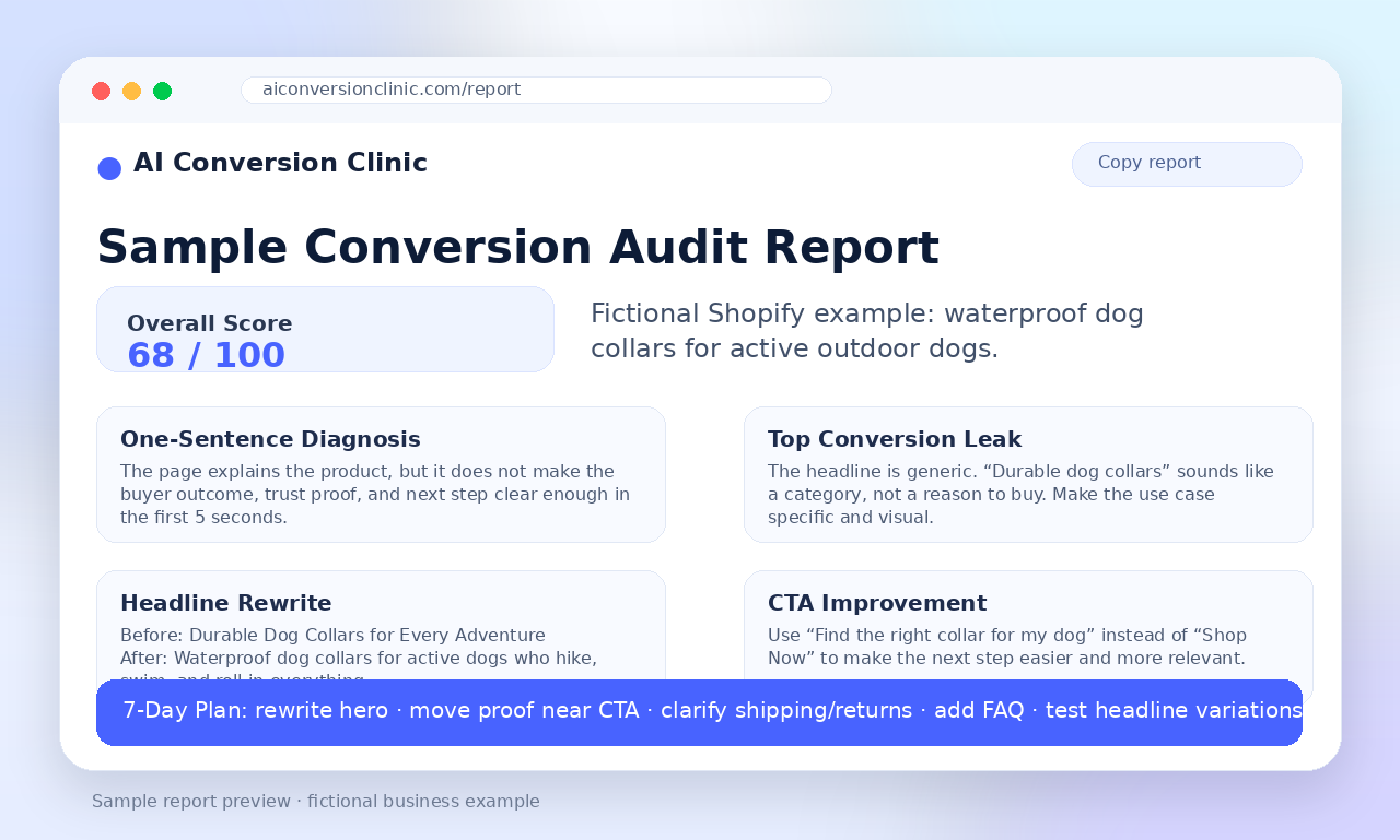 AI Conversion Clinic gallery image
