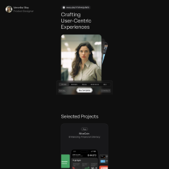 เทมเพลตพอร์ตโฟลิโอของ Framer