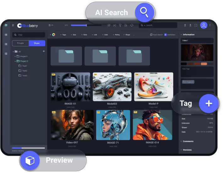 Blueberry AI gallery image