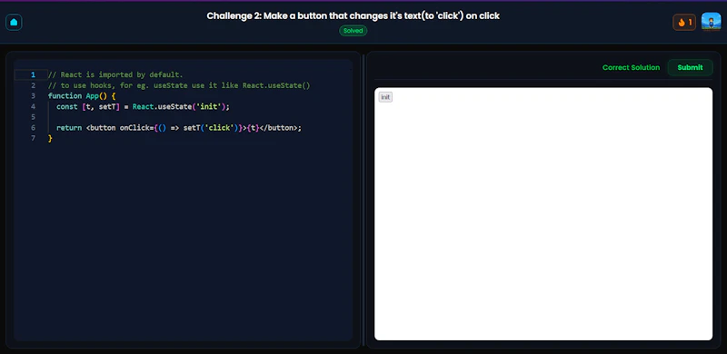 React Playground screenshot 4