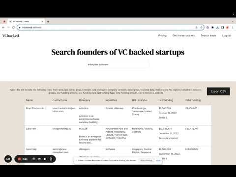 startuptile VCbacked-Double your revenue find & convert VC funded startups