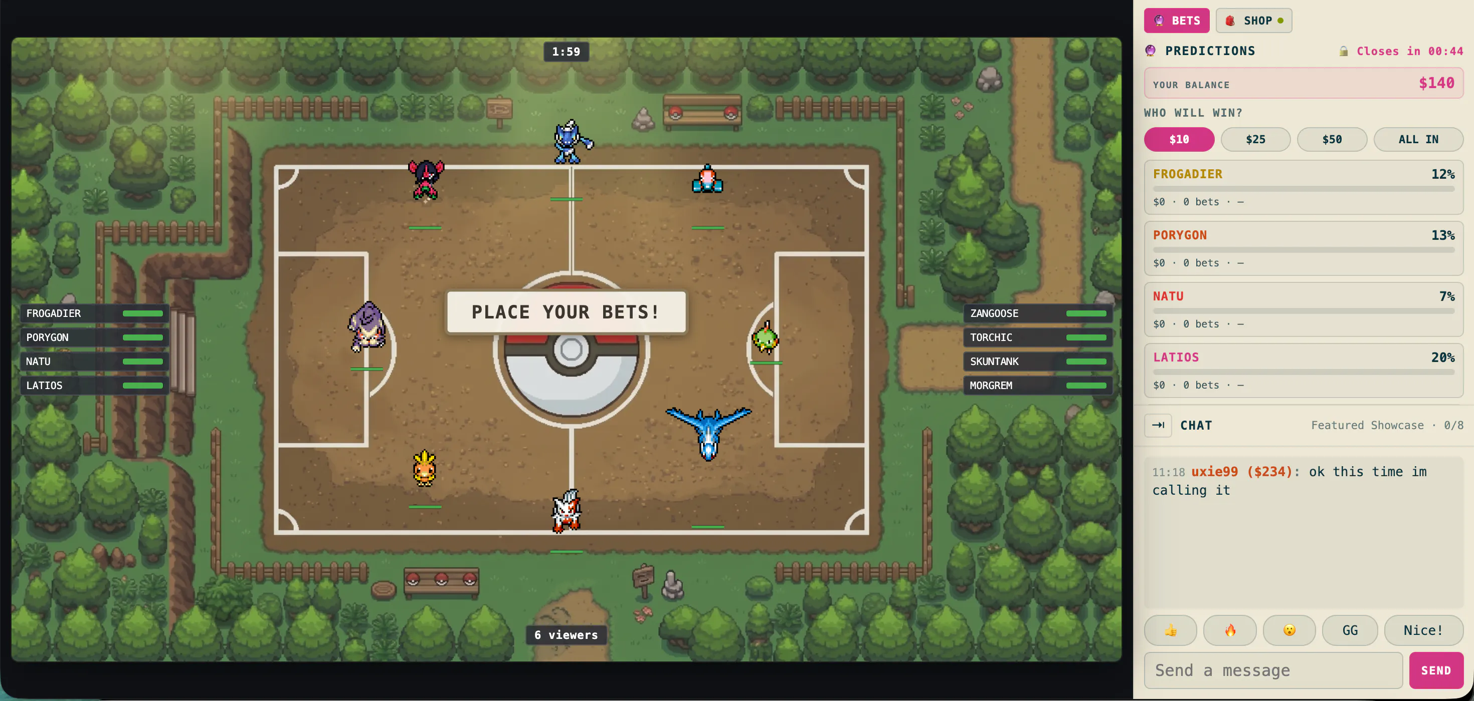 PokéBets Arena