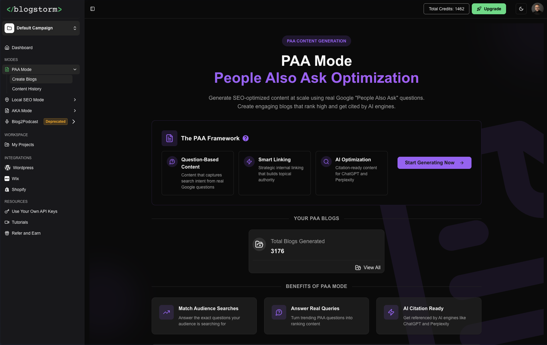 BlogStorm 2.0 - Screenshot 4 showing product features and functionality