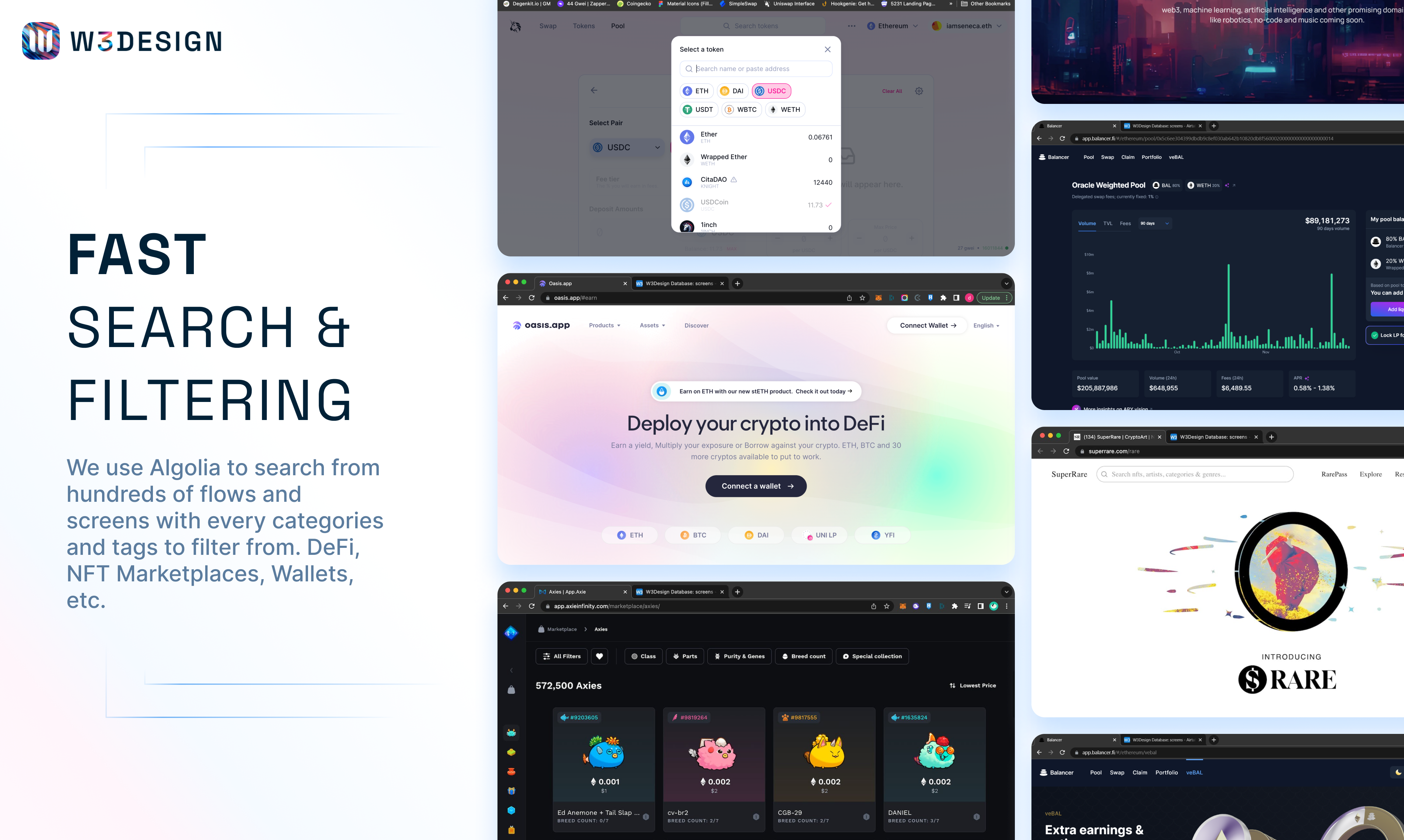W3Design - 디자이너 및 개발자를위한 Web3 앱의 디자인 패턴 라이브러리 미디어 3