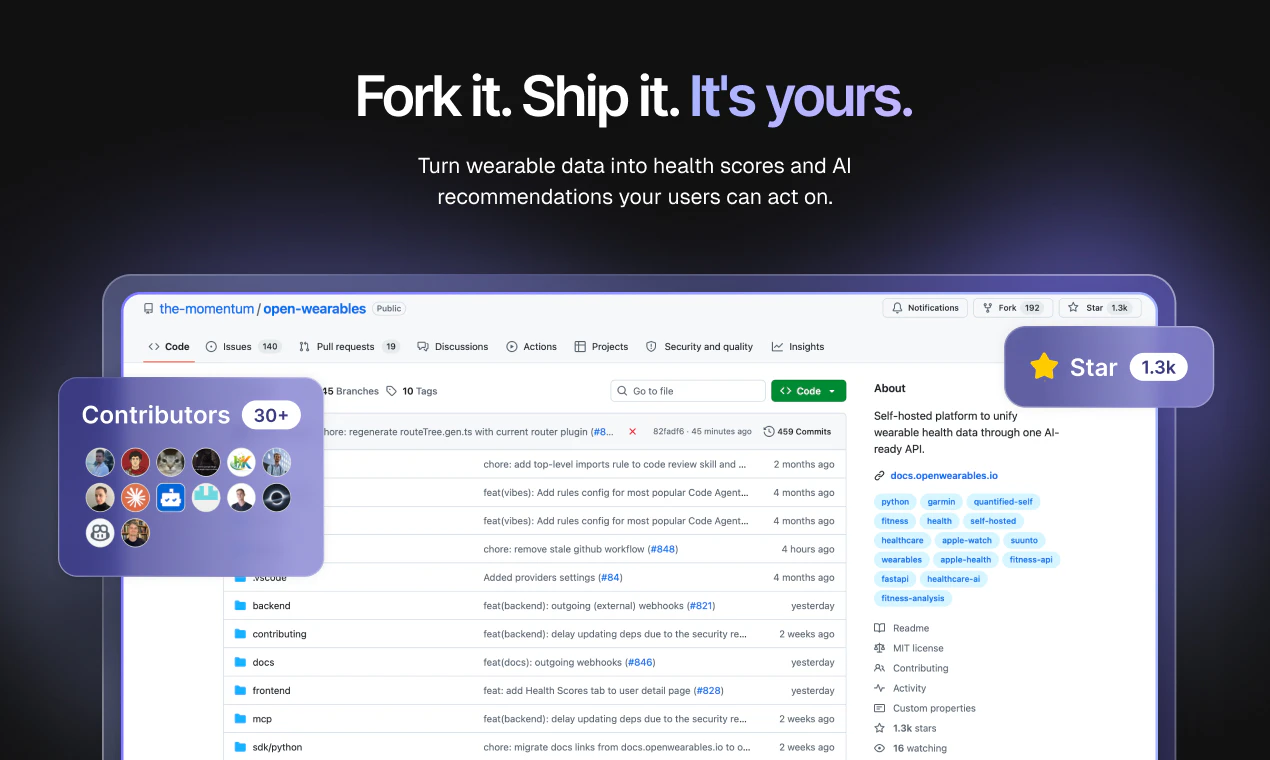 Open Wearables screenshot 6