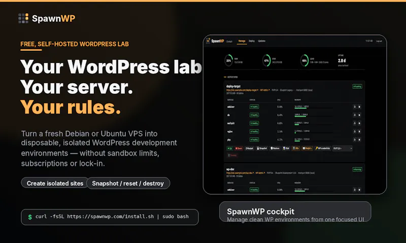 SpawnWP screenshot 1