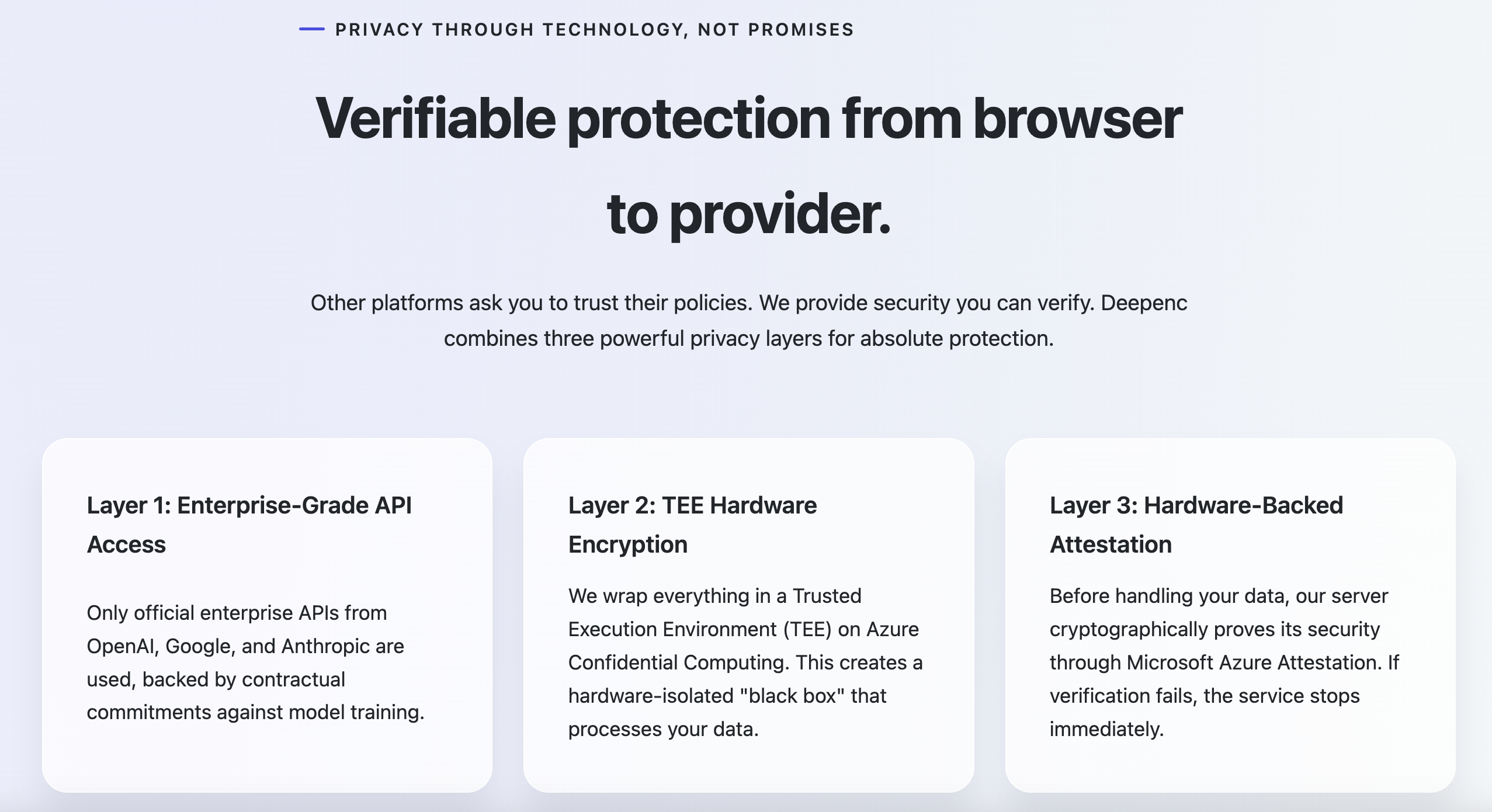 Deepenc AI - Screenshot 4 showing product features and functionality