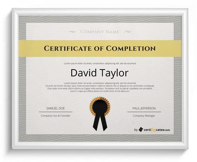 Free Certificate Templates gallery image