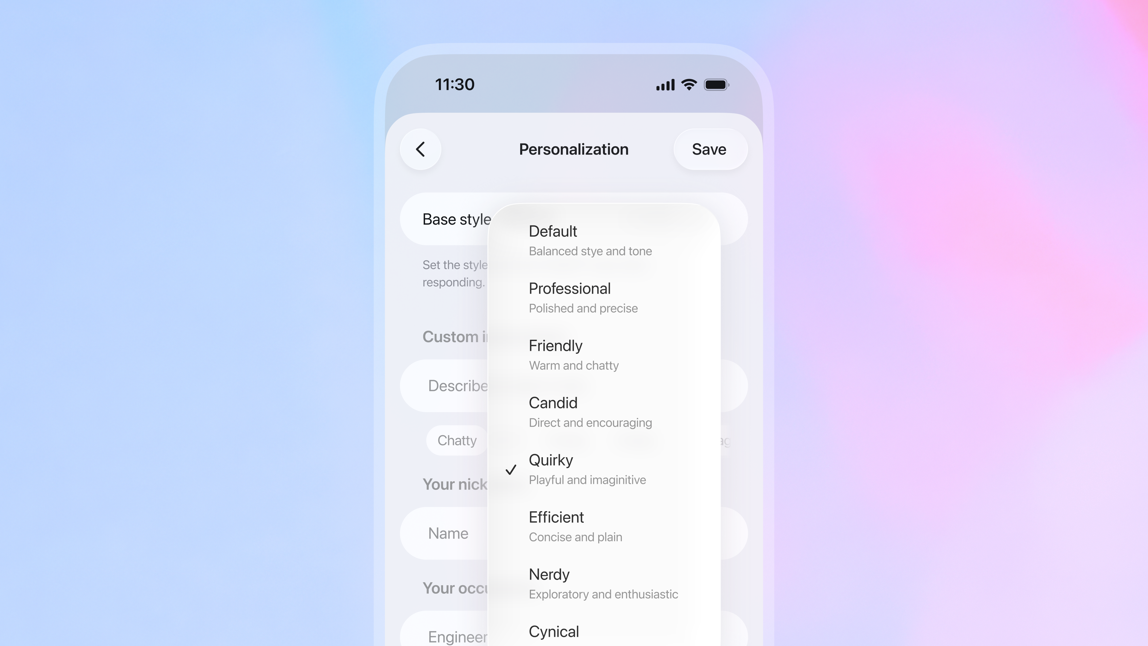 GPT-5.1 Instant and Thinking - Screenshot 2 preview