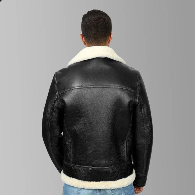 Albert Black Leather Jacket gallery image