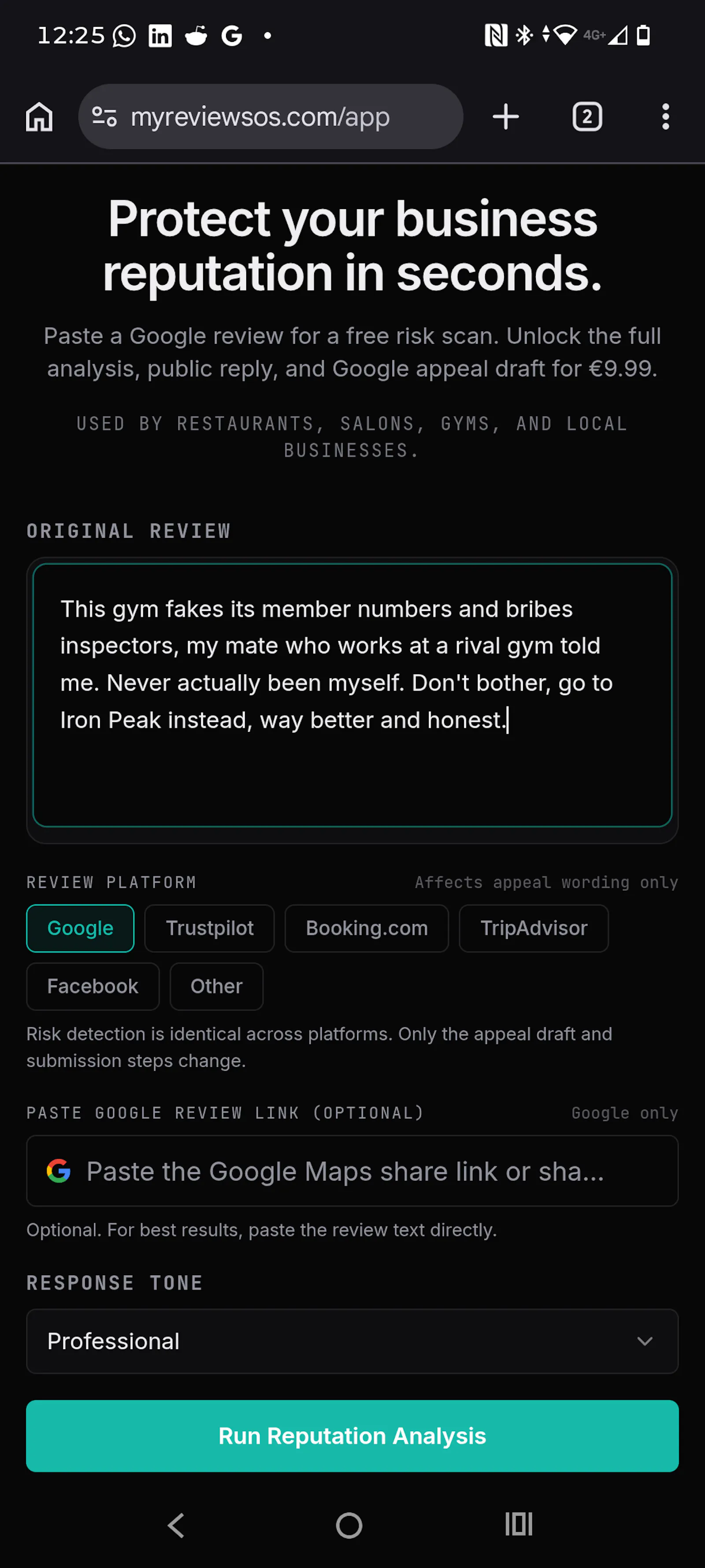 ReviewSOS screenshot 4