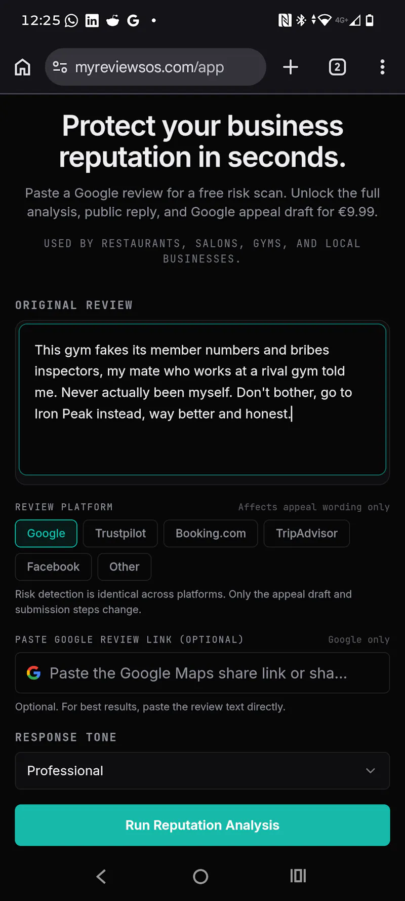 ReviewSOS screenshot 4
