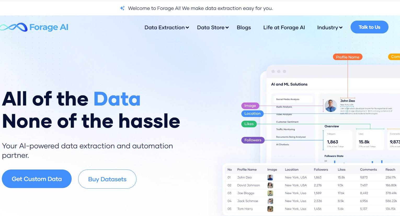 Média Forage AI - Obtenez toutes les données extraites, structurées et prêtes à l'emploi 2