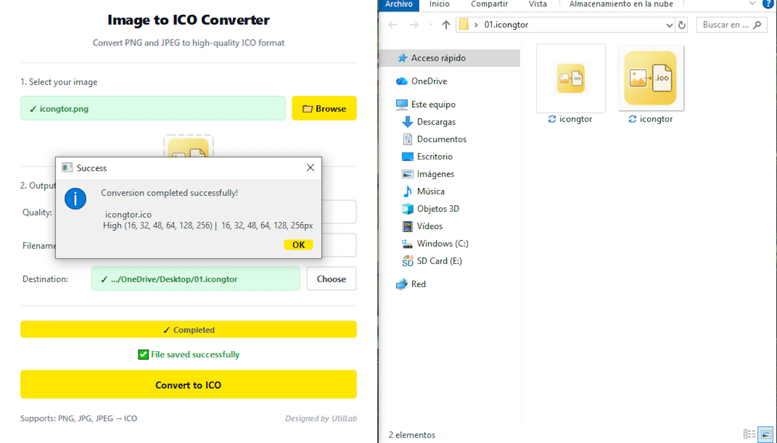 Image to ICO Converter - icongtor screenshot 3