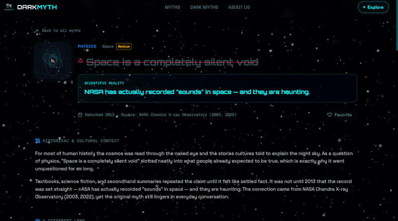 Myth Database — Dark Myth screenshot 1