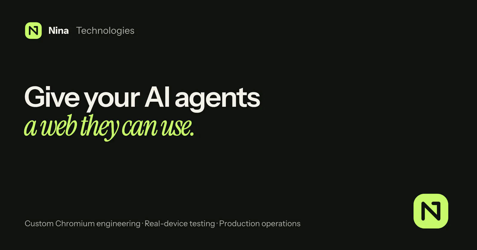 Nina Technologies screenshot 1