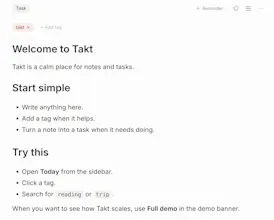 Takt — Private notes and tasks gallery image