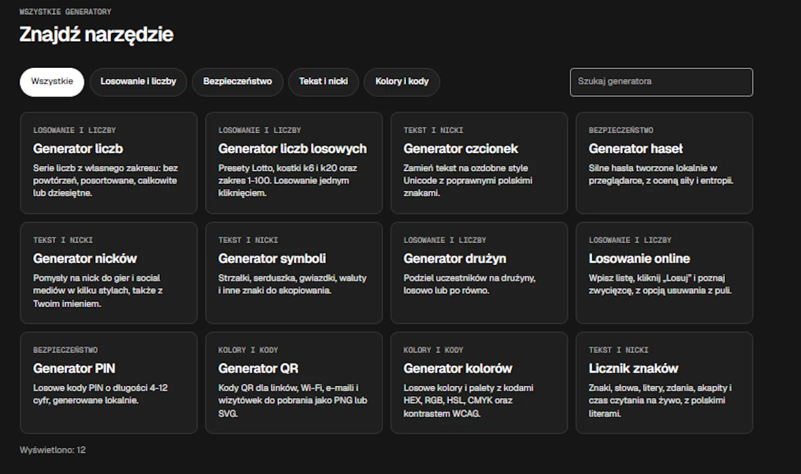 GenerujTo screenshot 2
