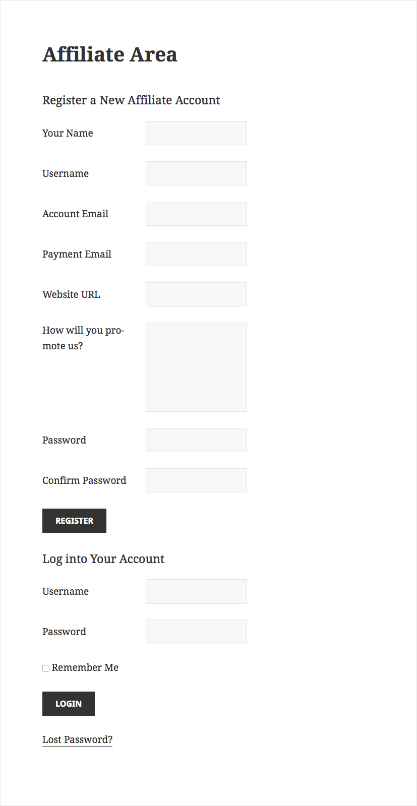 AffiliateWP gallery image